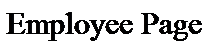 Text Box: Employee Page
